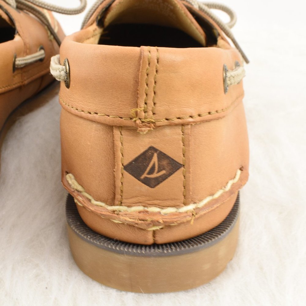Sperry Leather Boat Deck Slip on Shoes 8 - Picture 6 of 13